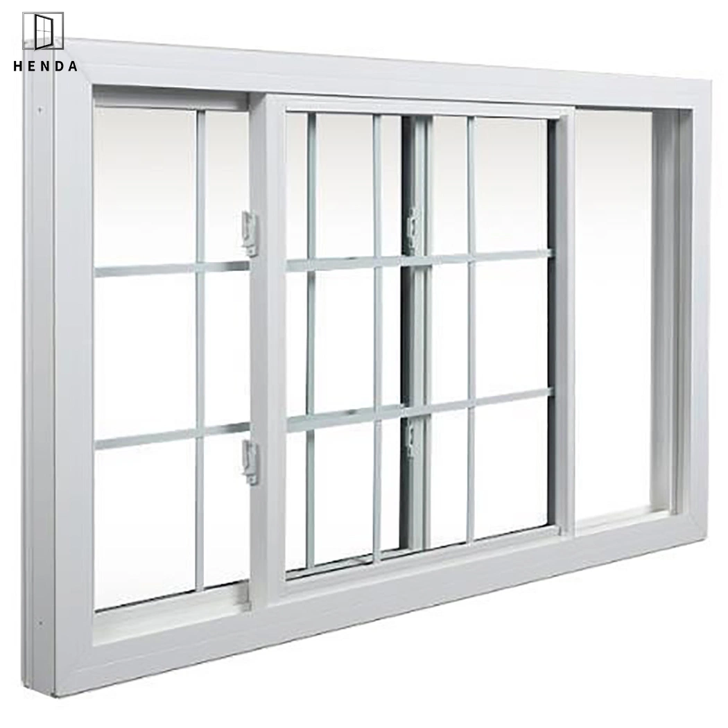 Heat Insulation American Style Single Hung Slide Metal Window Aluminum Sliding Window