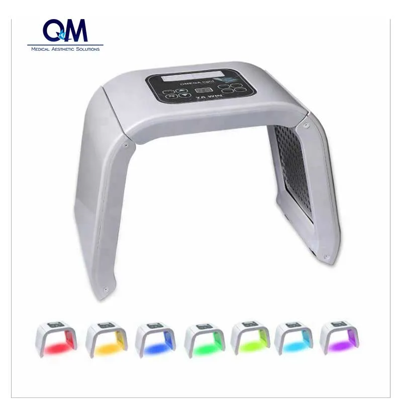 Home Use mejor LED Omega Light Therapy con 7 colores Equipo de Belleza