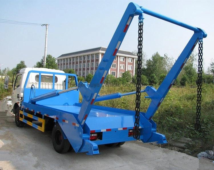 Dongfeng 4X2 3cbm 5m3 Swing Arm Roll off Skip Loader Garbage Truck