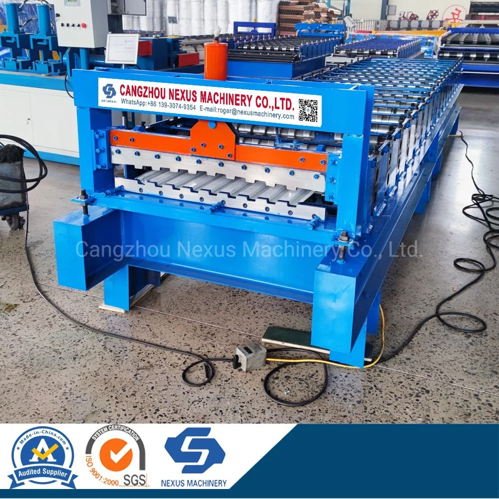 Metal Profile Sheet Roof Panel Roll Forming Machine Trapezoidal Roofing Production Line