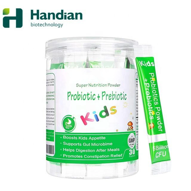 Complemento alimenticio de la salud sistema inmunitario y promover la salud digestiva niños prebióticos probióticos en polvo