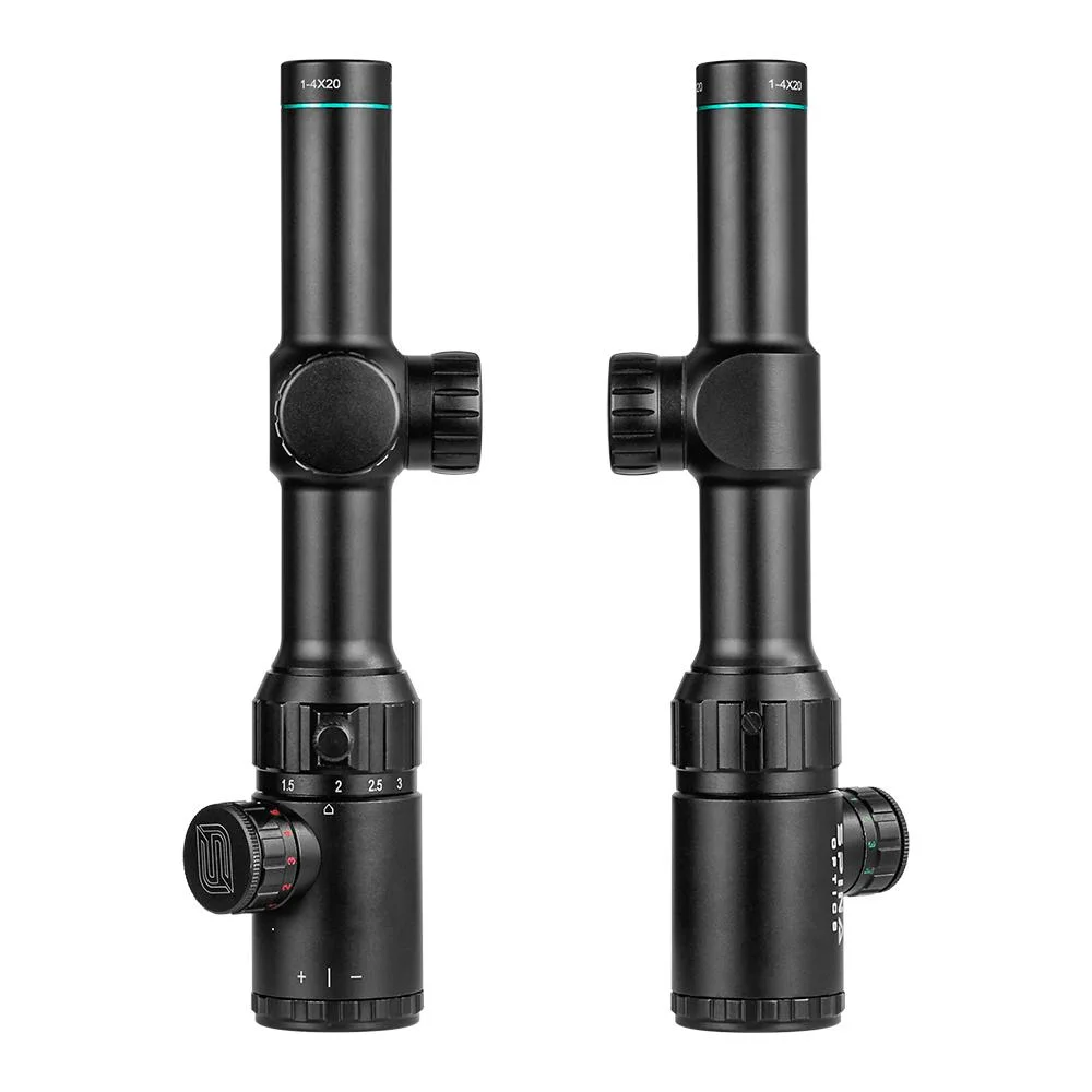 Spina Ótica 1-4X20 Riflescope impermeável a caça ao ar livre âmbito âmbito táctico