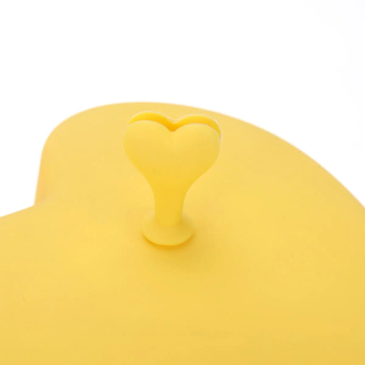 Dtk nouveau ménage le beurre en céramique plat beurre Heart-Shaped Boîte avec couvercle en silicone