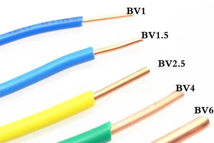 Высококачественный одножильный медный провод BV Standard 60227IEC для Украшения для помещений и электроника