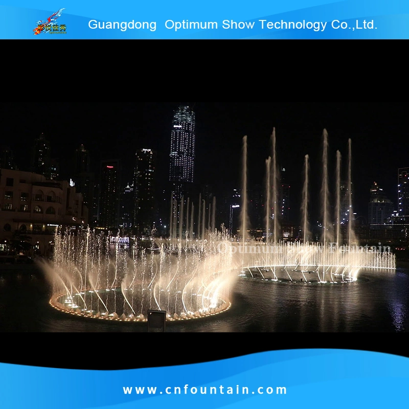 Modern Large Lake Water Dancing Music Floating Fountains Outdoor with Lights