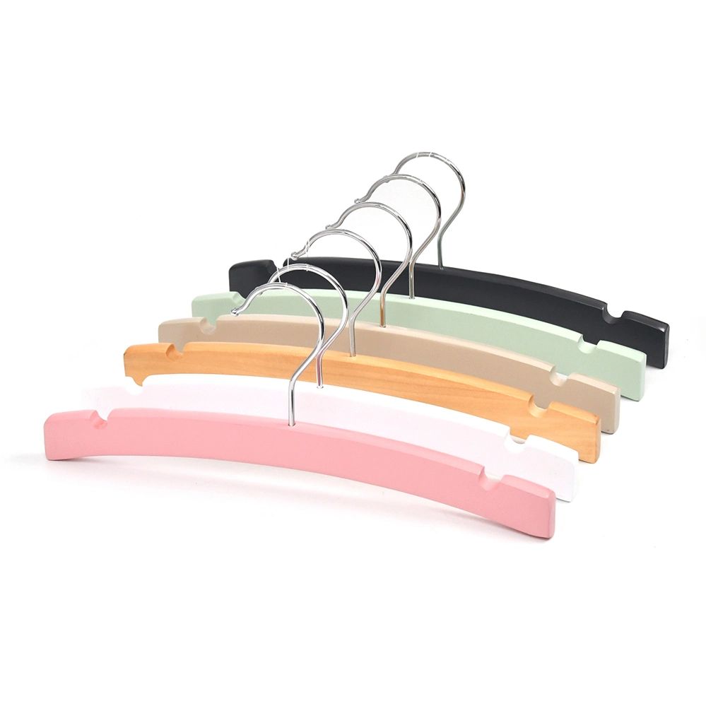 Wholesale Kids Garment Hanger for Clothes Store Custom Kids Wooden Clothes Hangers with Logo