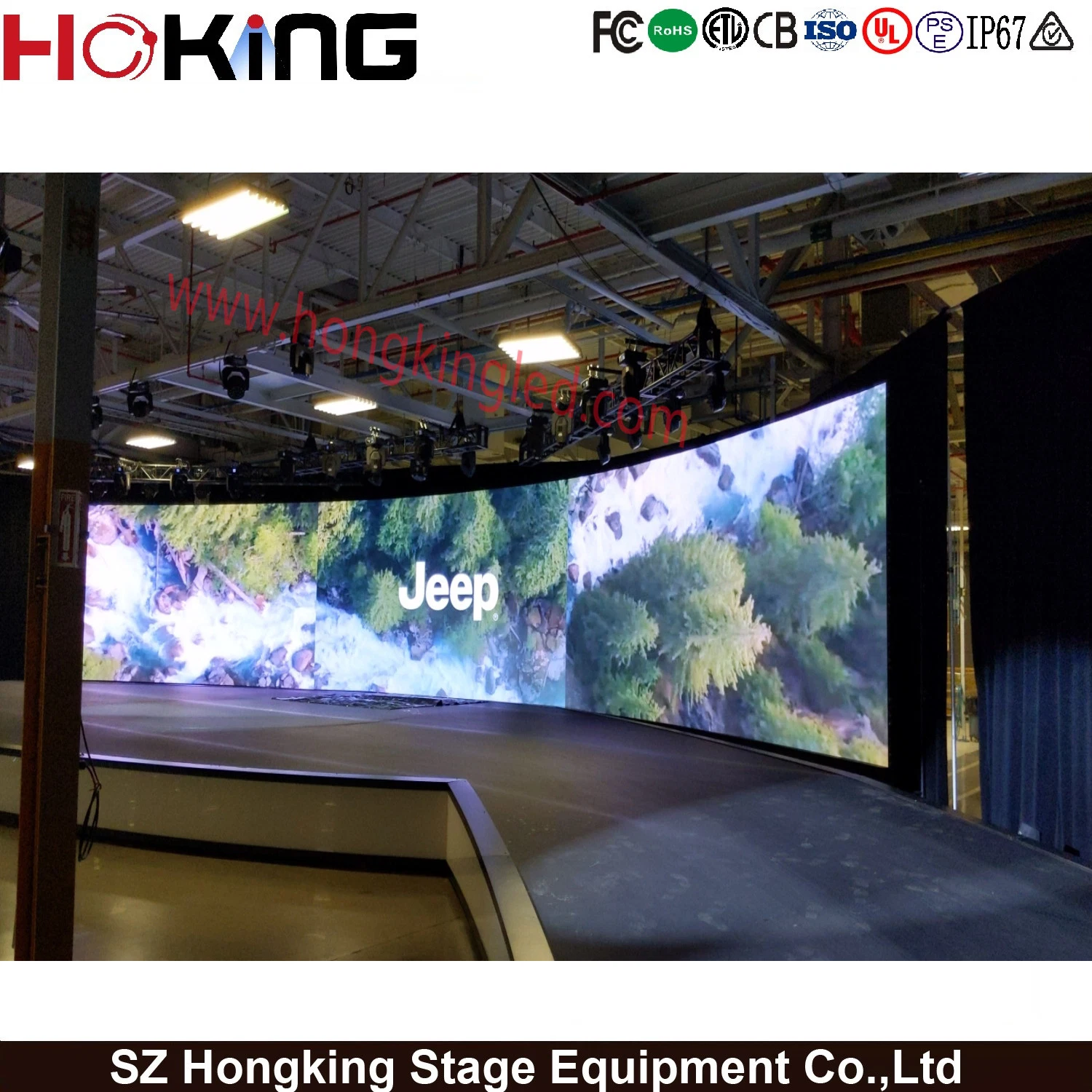 LED Stage Screen Interior Outdoor P3,91 IP65 Nationstar LED