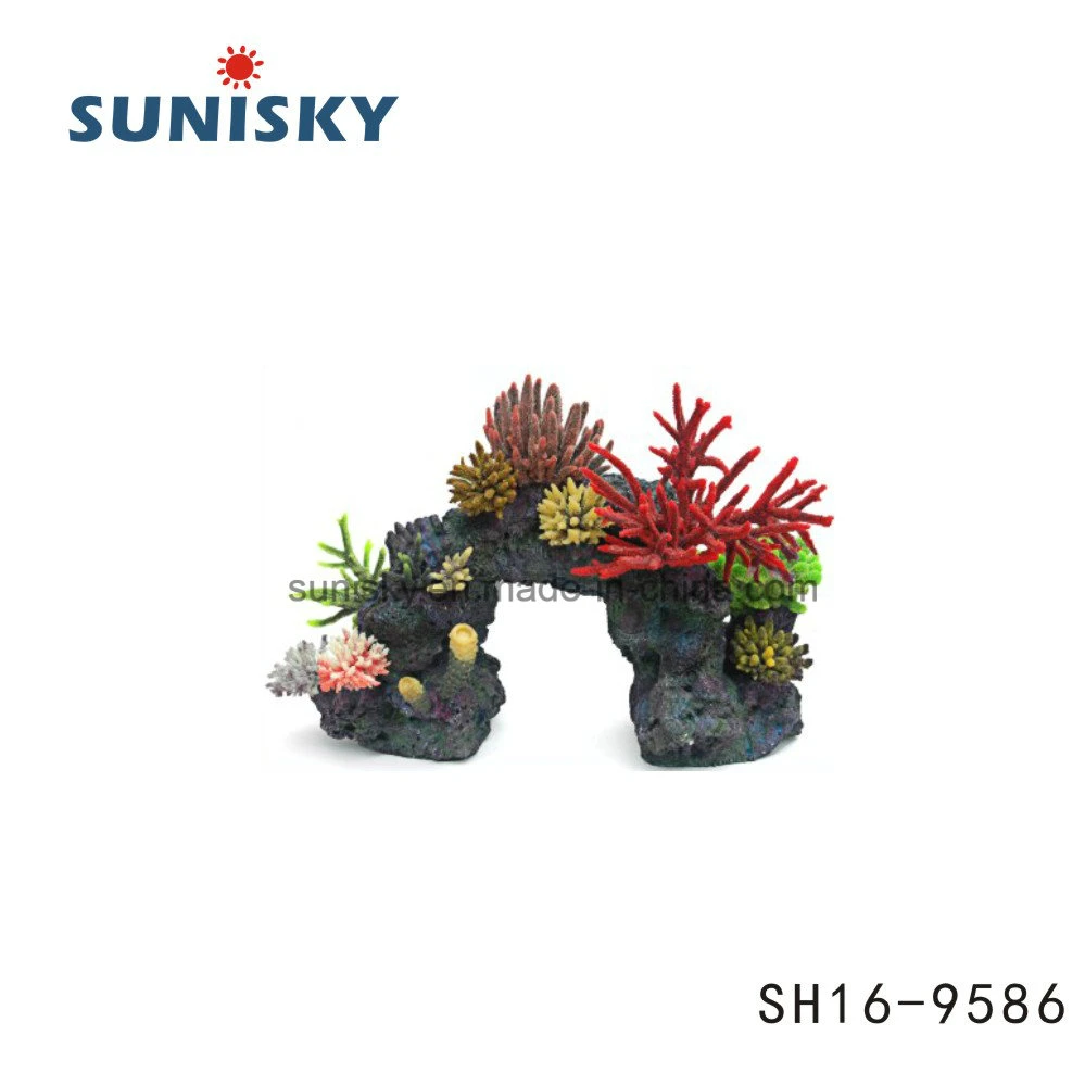 Sh16-135SA Aquarium Accessories Artificial Coral Reef Made of PVC&Polyresinfor Decoration