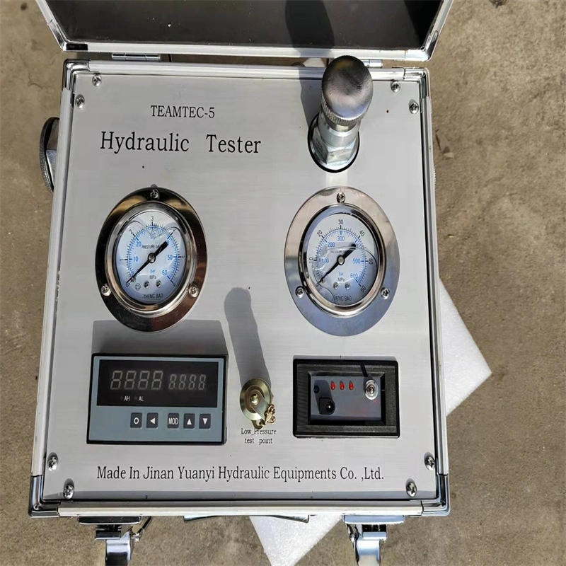 Digital Tragbare Hydraulische Kolbenpumpe Durchflussmessgerät, Hydraulische Pumpe Testmaschine