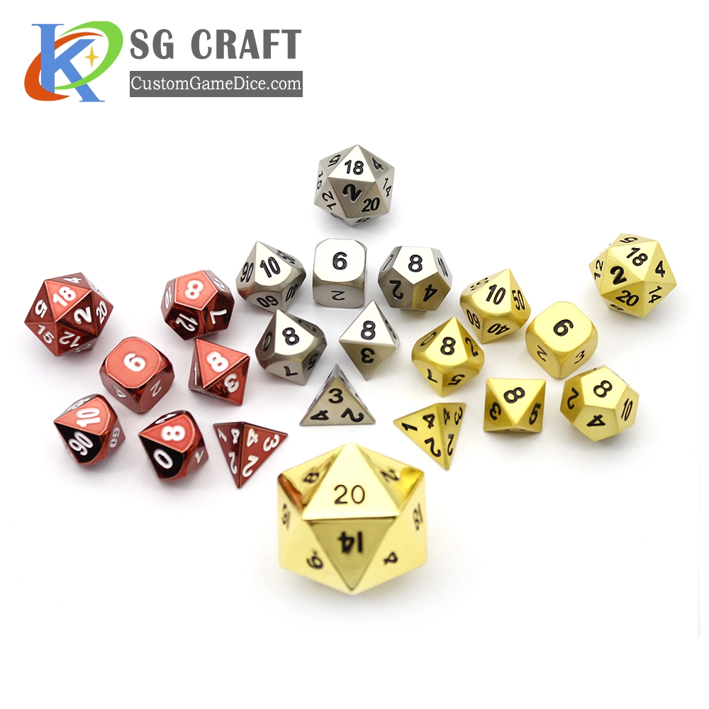 Special Price Factory Direct Sales Popular Best Quality Metal Dice Set Personalized Dice Dnd Dice Set Polyhedral Dice Set