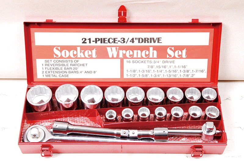 3/4 Dr Carbon Steel Socket Set Wrench