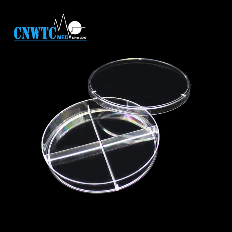 Laboratory Disposables PS Transparent Sterile Tissue Culture Plate with Cover