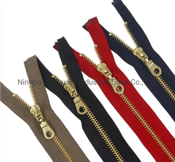 High quality/High cost performance  No. 5 Metal Zipper Jeans Zipper O/E, a/L From Original Factory