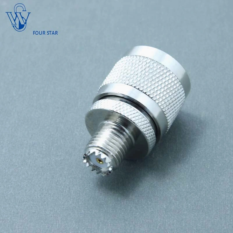 Electrical Waterproof RF Coaxial UHF Male Plug Connector to Mini-UHF Female Connector Adapter