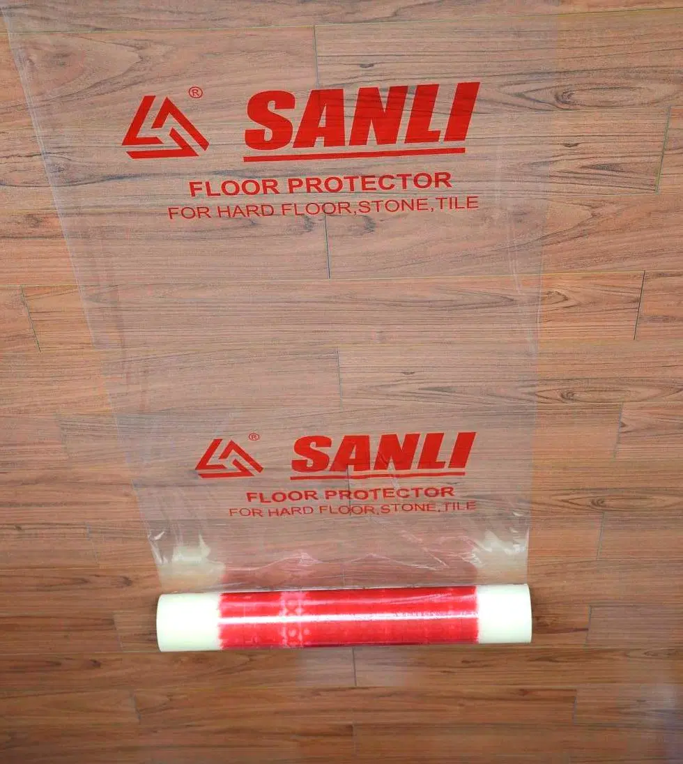 No Glue Residue Temporary Clear PE Plastic Floor Protection Film