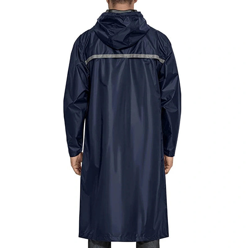 Waterproof Raincoat Outdoor Hiking Labor Insurance Siamese Rain Poncho PVC Polyester Rainwear