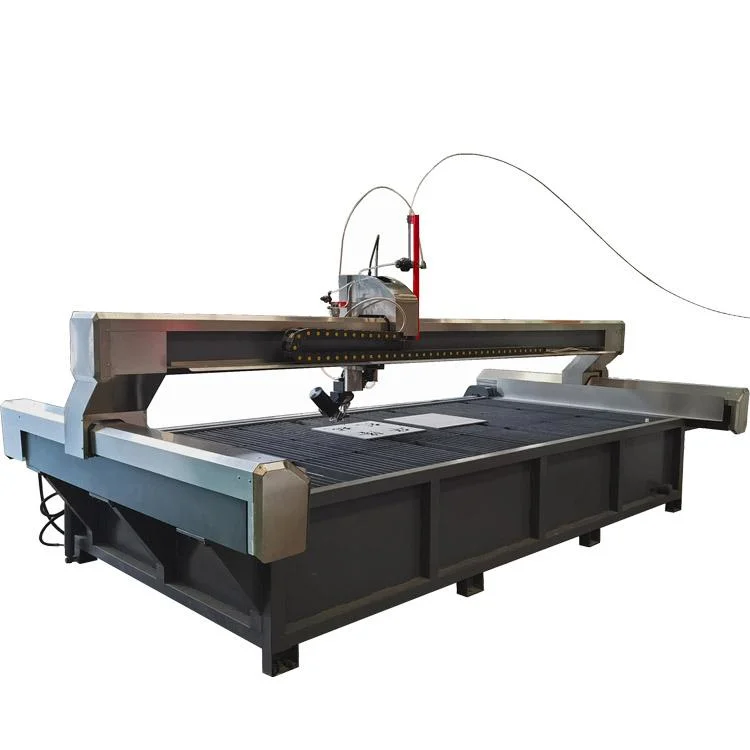 5 Axis CNC Waterjet Stone Cutting and Milling Machine Glass Metal Engraving Ceramic Wood Drilling Router Counter Top Tile Cutter Machine