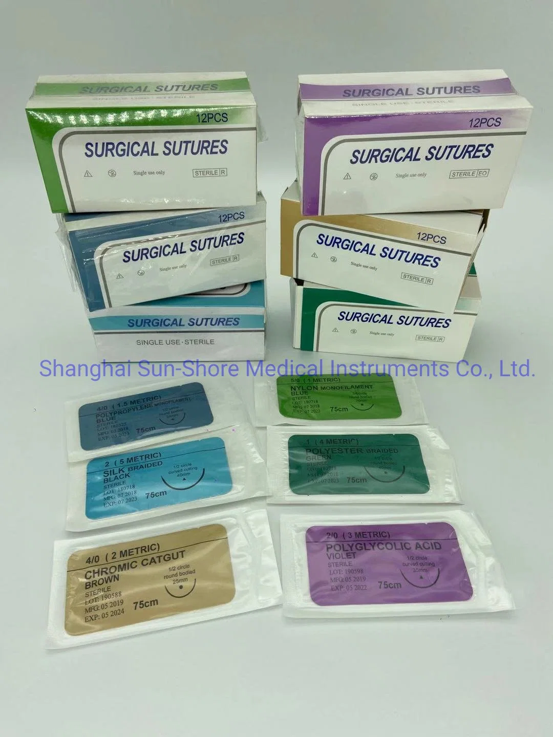 Fourni CE&amp;suture chirurgicale ISO les consommables médicaux PGA/AOP/Pgla/Pgcl/chromique/Pgar