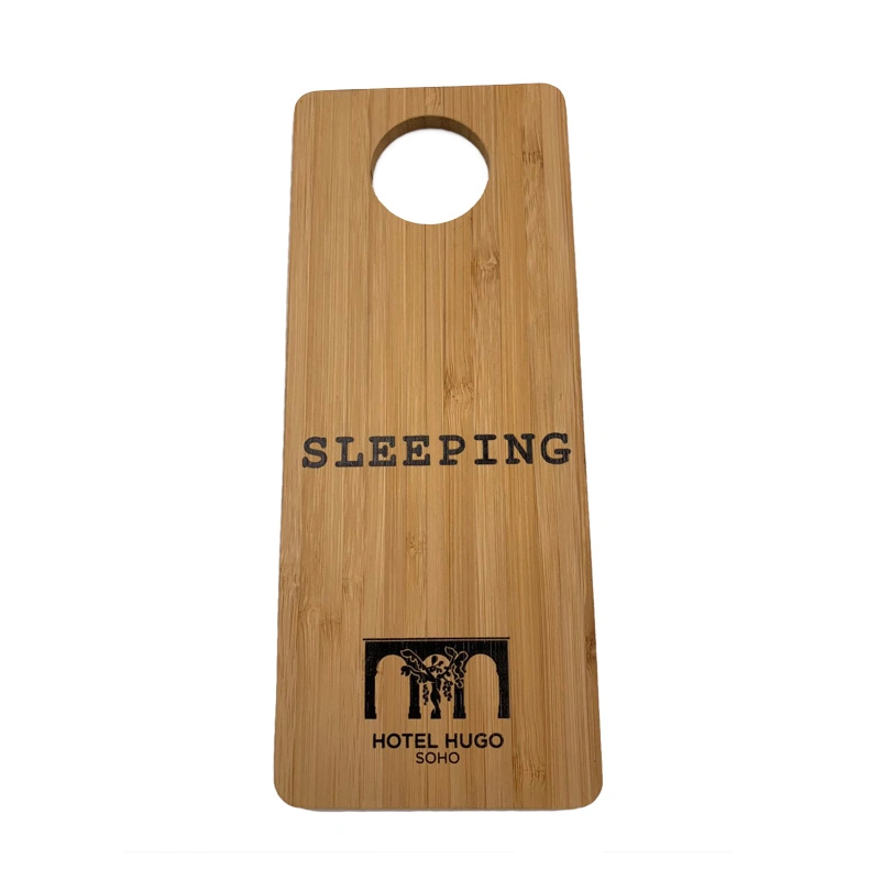 Sleeping Bamboo Handmade Door Hanger Sign Bamboo Wooden Hanger Decoration