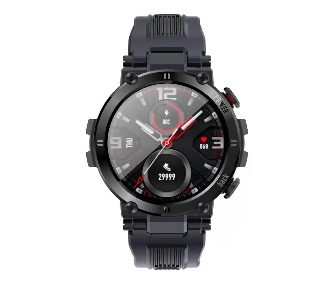 D13 Full Touch Screen Smart Watch IP68 Waterproof Support Hr / Bp Fitness Tracker Smartwatch