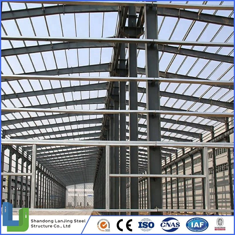 Gran Span Prelab estructura modular de acero Industrial Hall Factory Warehouse Con estructura de acero Pergola