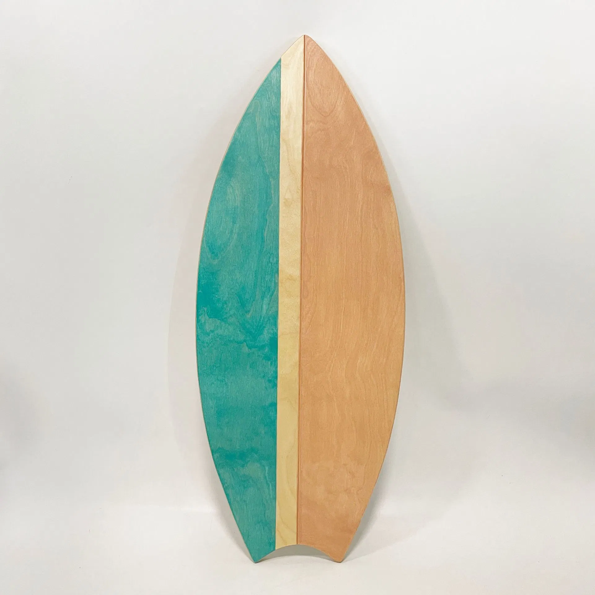 Green Wooden Balance Board Mini Surf para ejercicio y entrenamiento