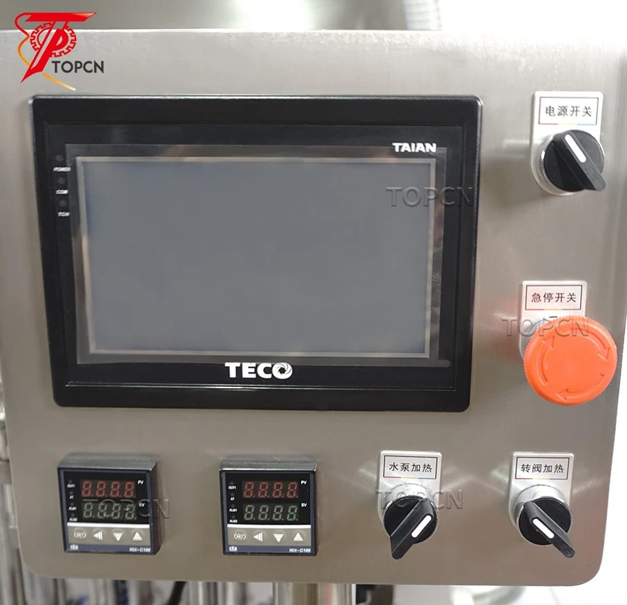 Automatic Cream Heating Mixing Custard Paste Bottle Filling Machine