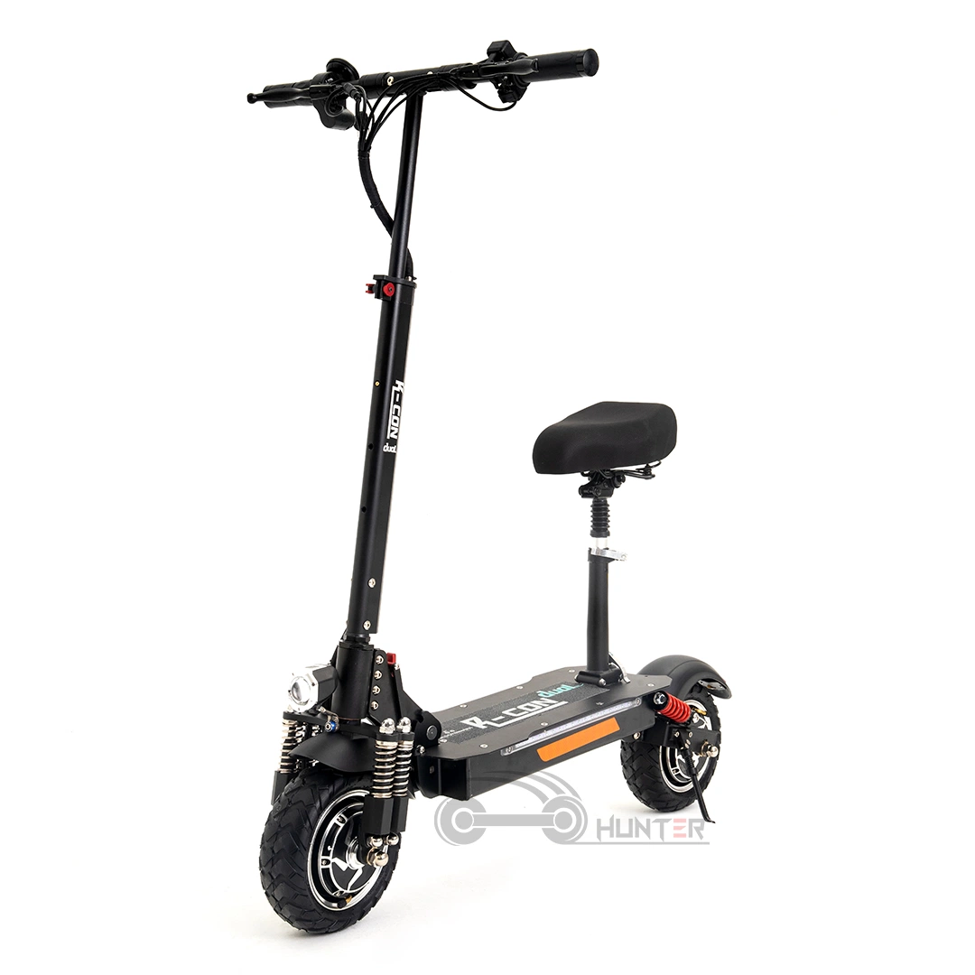 Electric Scooter with Disc Brake Front and Rear Shockproof 350W Li Battery Brushless Motor