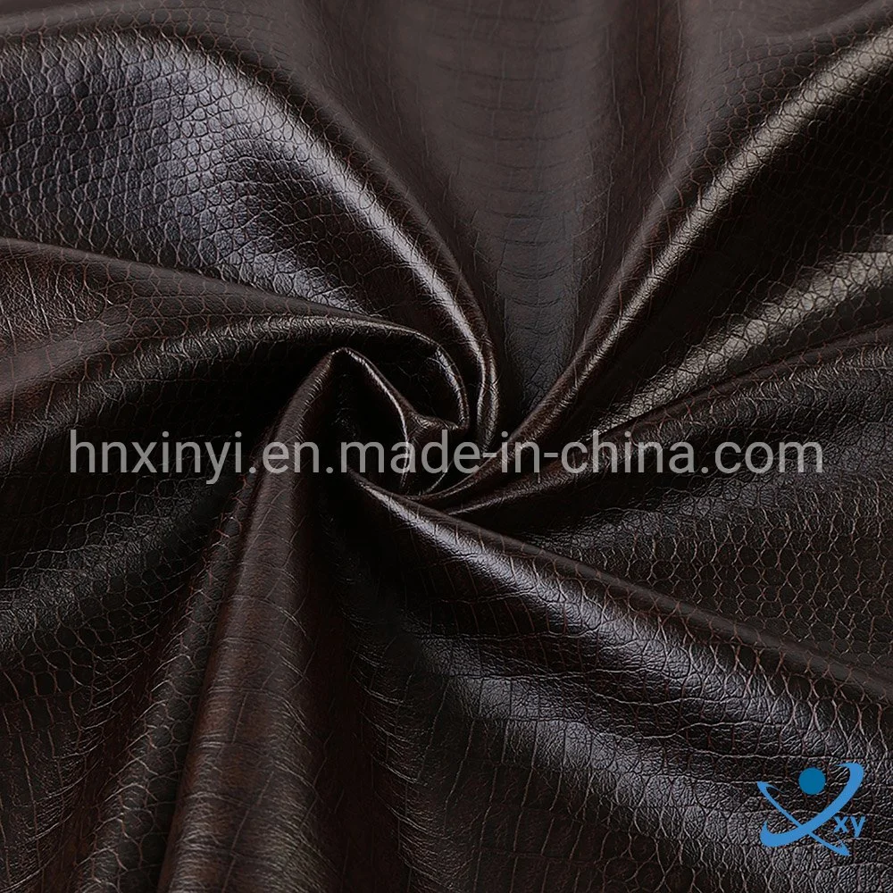 High-Gloss Marble PU Artificial Leather Custom Vegan Marble Imitation Leather for Factory