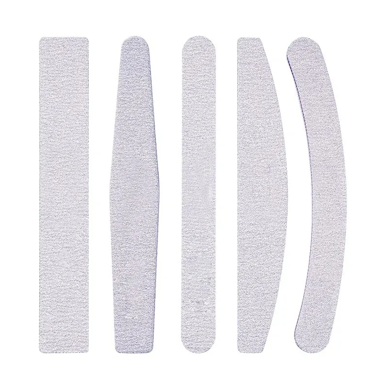 Professional Nail Tools Double Side Custom Logo Emery Board Disposable Nail File 80 100 180 240 Washable Jumbo Zebra Nail File