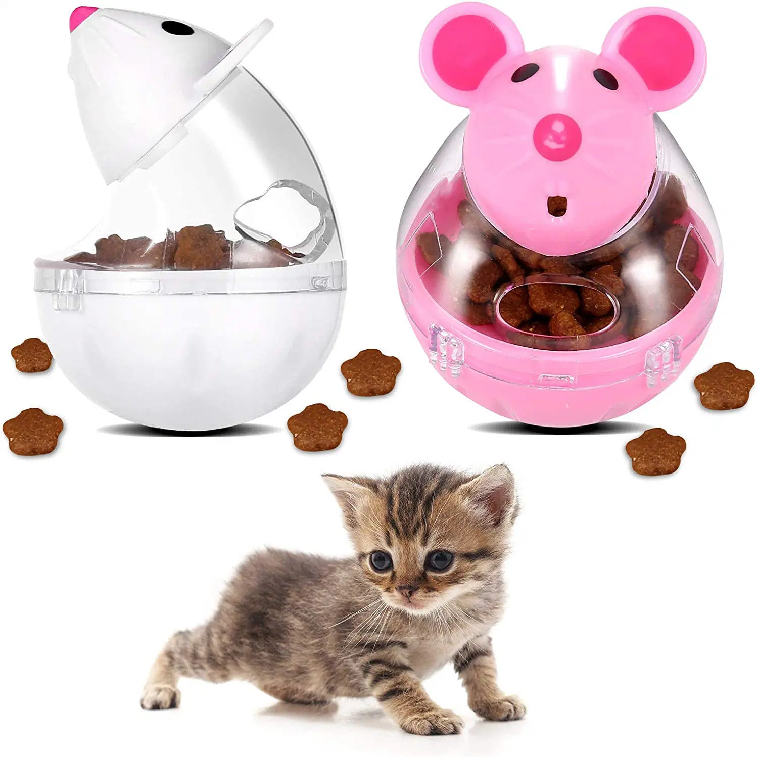 Hot Sell Cat Interactive Mouse Puzzle Toy Slow Food Feeder Treat Dispenser