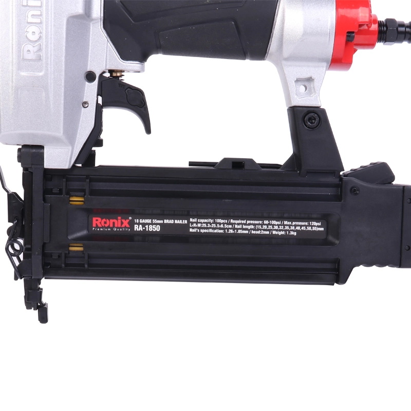 Modelo Ronix Ra-1850 Mini Portable Elevadores pneumáticos pistola de pregos Nailer Ar grampeador