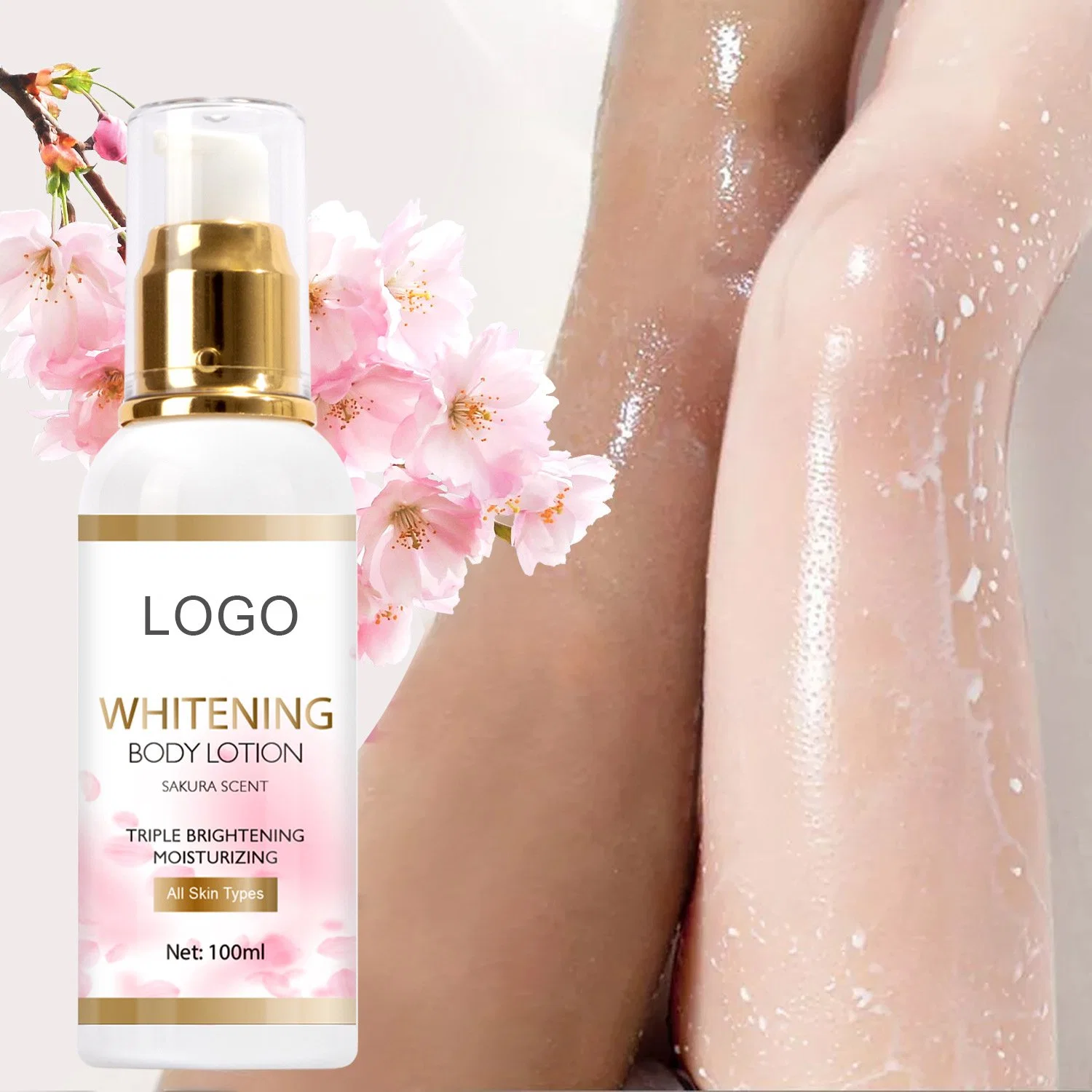 Beauty Cosmetics Skin Care Sakura Scent Moisturizing Whitening Body Lotion