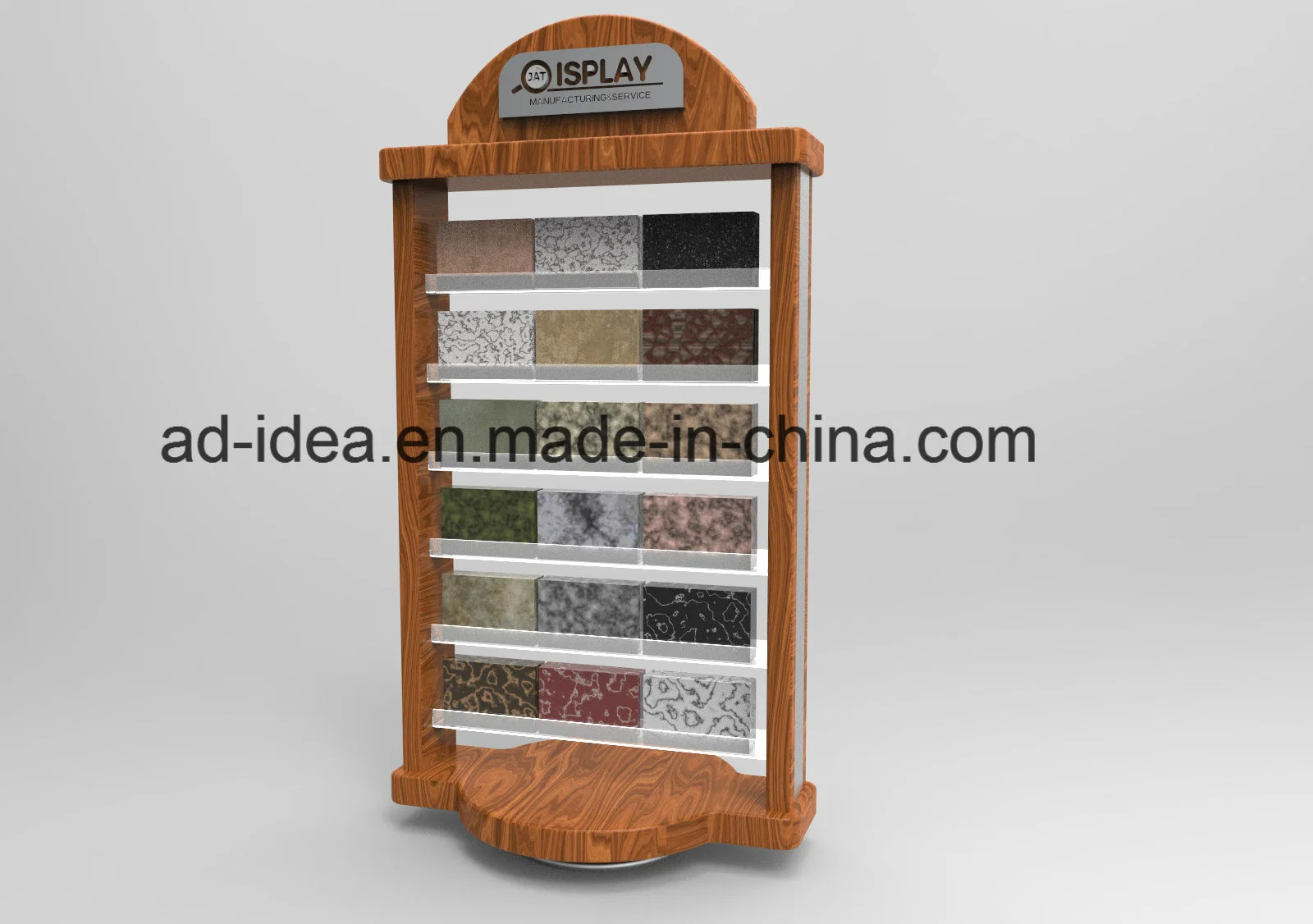 Customized Design Countertop Tile Mosaic Display Shelf/Display Stand for Exhibition/Advertising