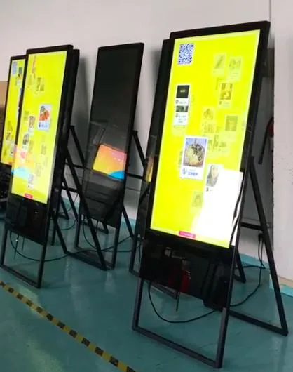 شاشة عرض قابلة للنقل Kiosk Android 43 بوصة A-Board LCD Digital لافتات