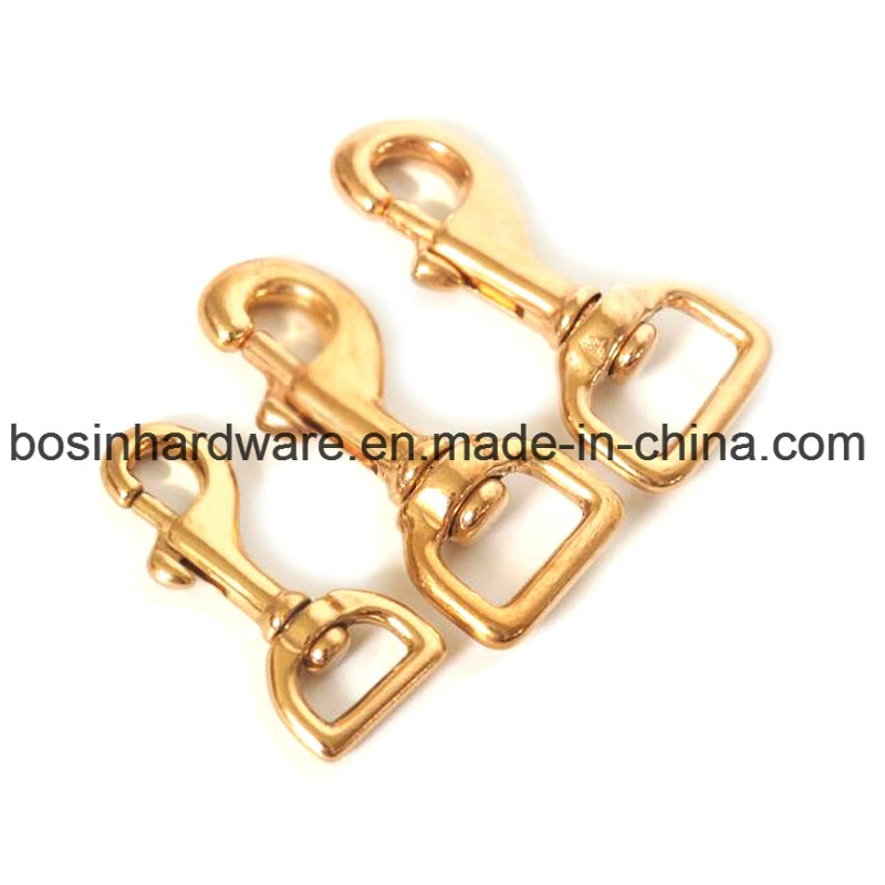 Solid Brass Swivel Snap Hook for Strap