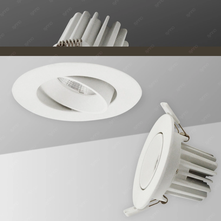 Spot Down Light Die Casting Aluminum Recessed Anti Glare COB LED Downlights