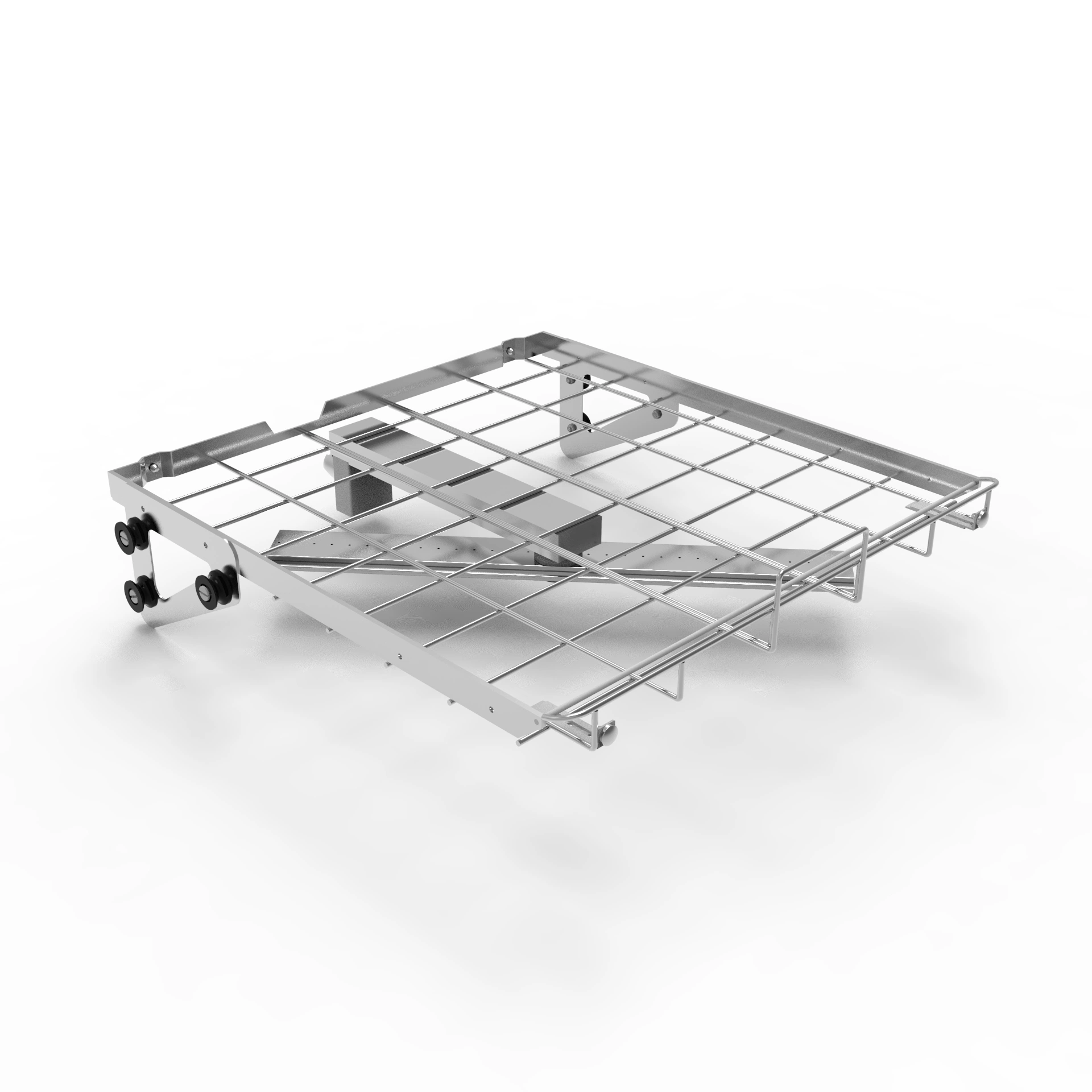 Height-Adjustable Upper and Middle Modular Baskets with Built-in Spray Swivel Arms Can Hold Various Racks