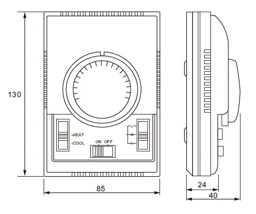 Mechanical Bimetal Room Thermostat with Ce (WST-1000)