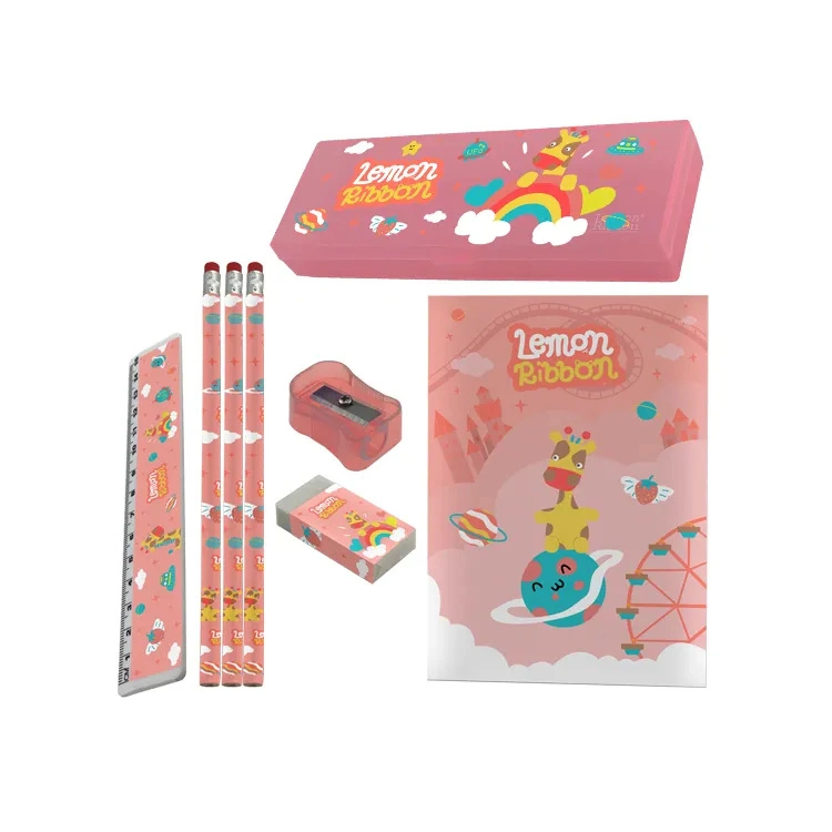 Caneta apagadora para lápis com logótipo de impressão OEM para portátil de oferta promocional Panting Art School Stationery set para adolescentes