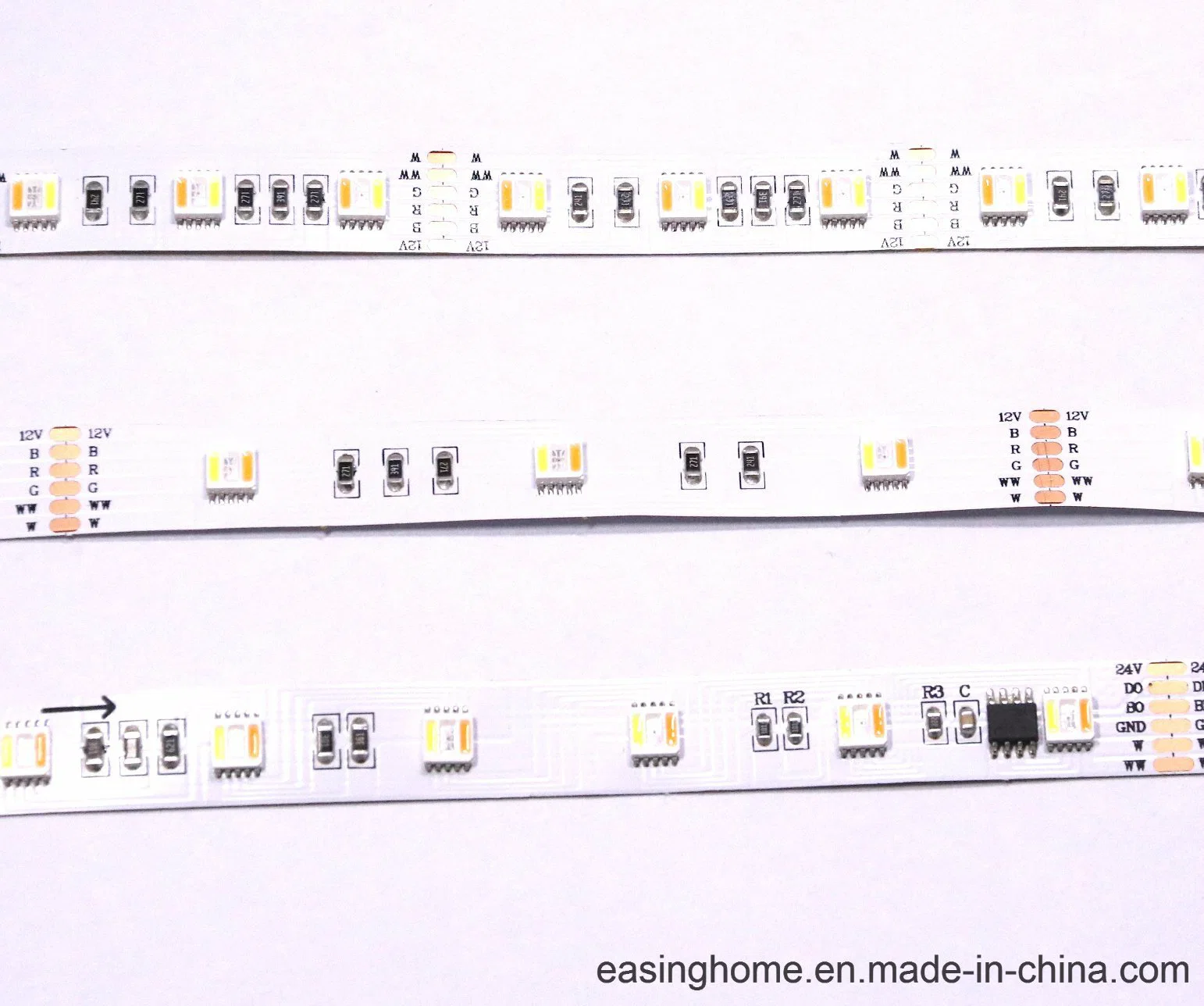 LED Strip Factory 5050 SMD LED Specifications for LED Decoration Light with High Efficiency 150lm/W 5 Colors Five Chips in 1 LED