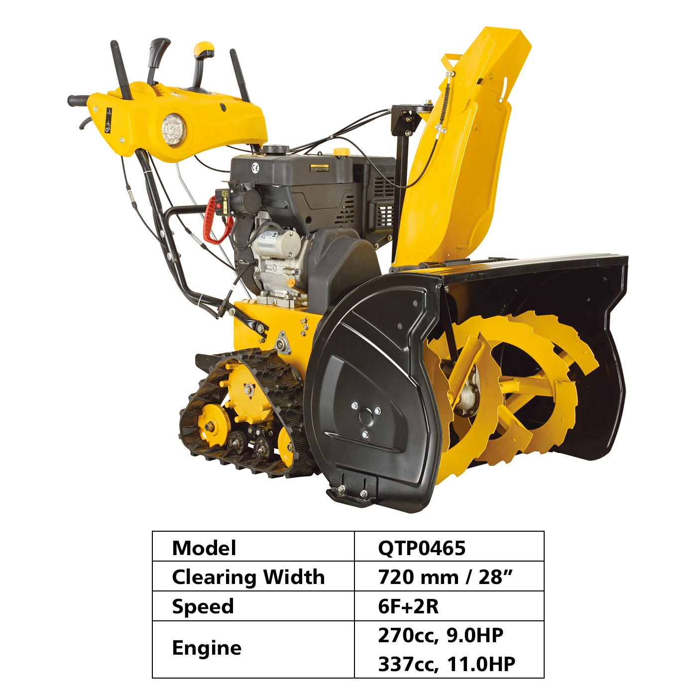 Cleaning Machine Snow Blower Tracked Snow Thrower Qtp0465