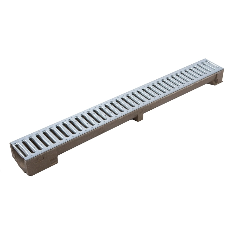 En124 Resin/Plastic SMC Composite Drain Drainage Channel Grate U 150mm Width 350mm Height 1000mm Length