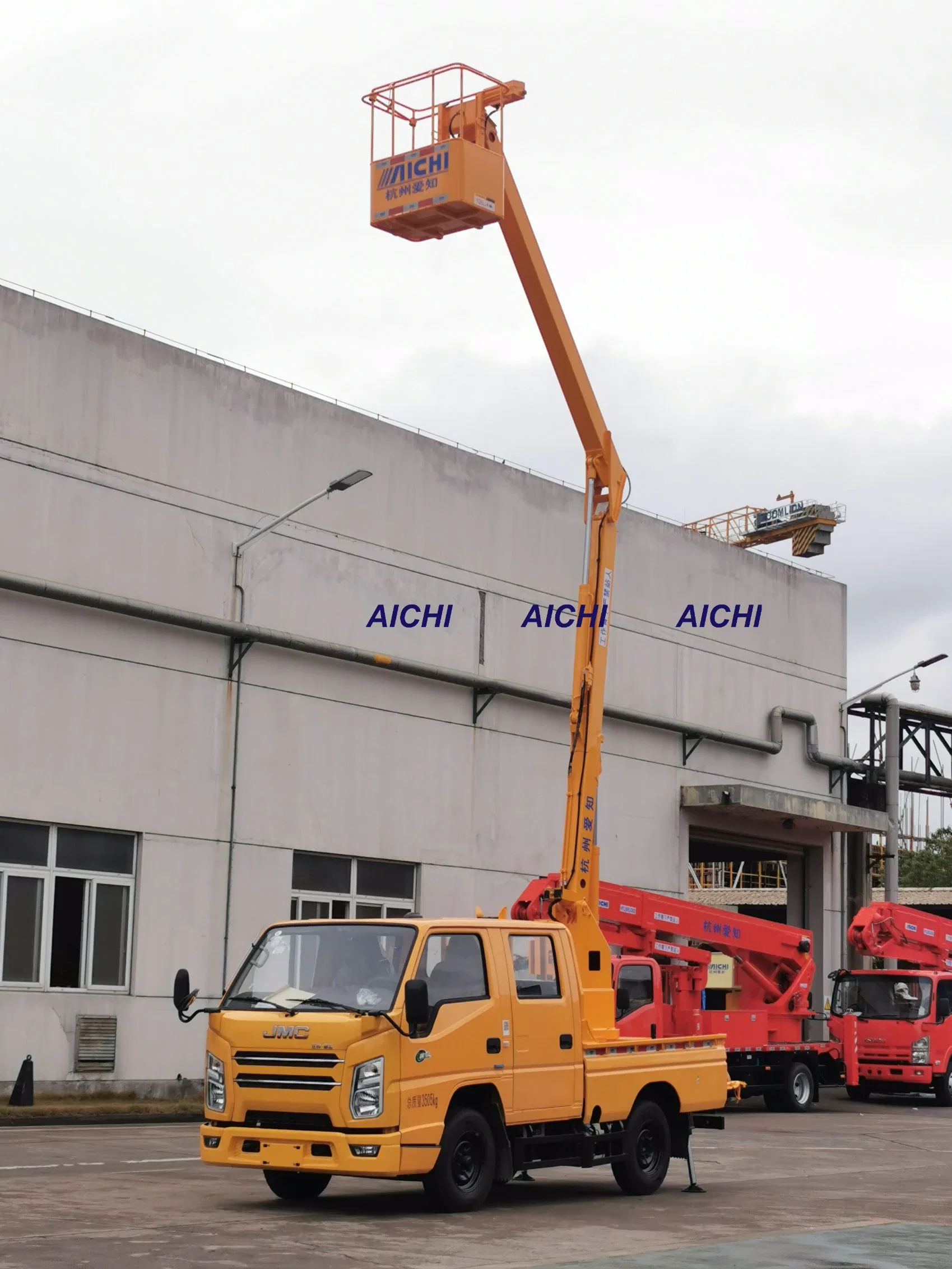 Folding 9m Hydraulic Ladder Jmc Truck Aerial Work Vehicle