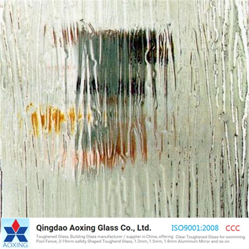 Factory Direct Supply Figured Glass, Clear Patterned Glass