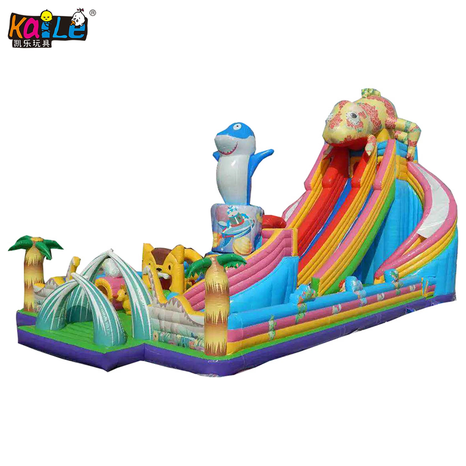 Un terrain de jeux enfants grand lit gonflable château gonflable Diapositive développez la structure d'escalade