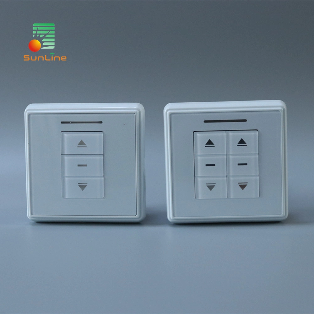 Roller Blind Shutter Wall Type Receiver Switch, AC Tubular Motor Rolling Awning Door Remote Control