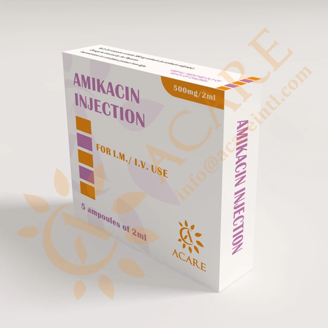 Synthetic Drugs Amikacin Injection 2ml: 500mg/100mg/250mg