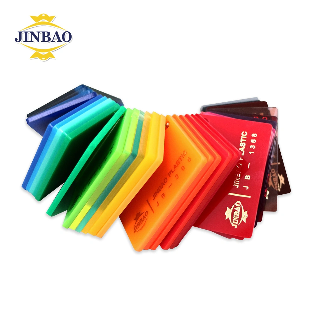 Jinbao Shangdong Plexiglass Transparent 3mm Coloured Acrylic Colourful Glitter Cast Acrylic for Display Rack