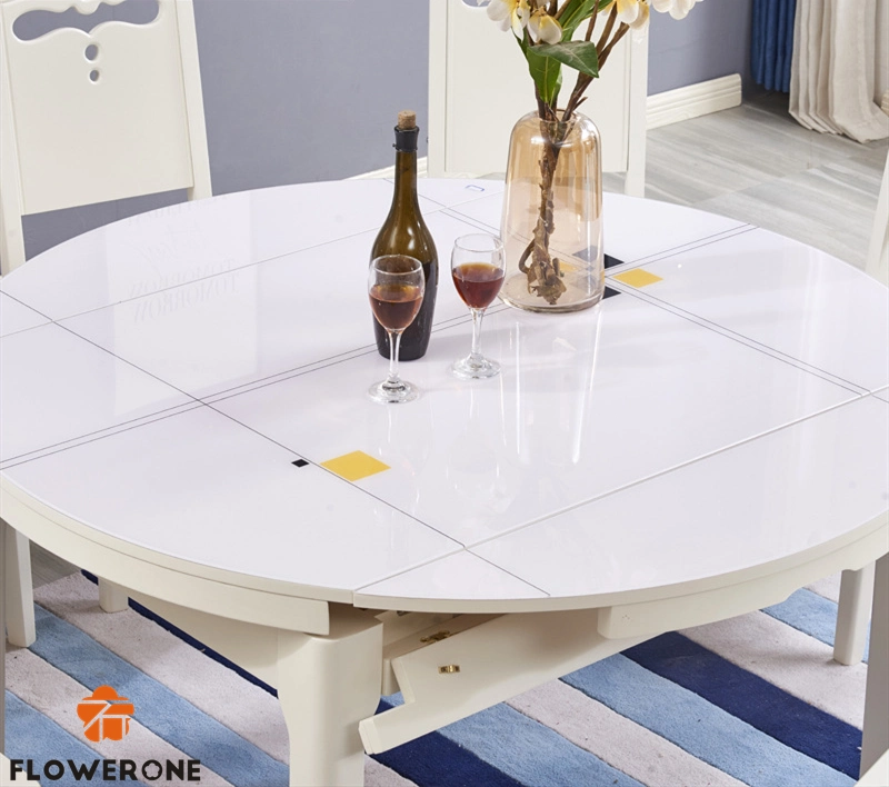 Luxury Best Western Hotel Room Marble Round Side Table with Chairs